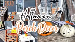 👻 HALLOWEEN PORCH DECOR 2020 // CLEAN AND DECORATE WITH ME // FRONT PORCH