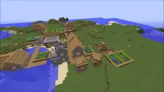 New Minecraft Seed (Village + Lots of Gold, Iron and Coal ores beneath)