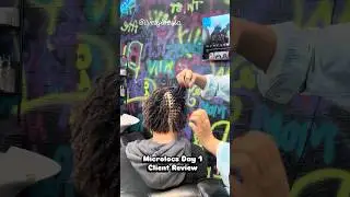 Vlogmas DAY 26- Microlocs Client Review #microlocmastery #microlocsjourney #sisterlocks