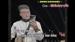 Ngày con thơ bé Chế - Bin Trần - Karaoke  Demo