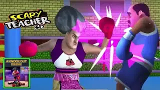 Scary Teacher 3D- Miss T wanted to Show off her Boxing Skills Walkthrough (iOS ) - #scaryteacher3d