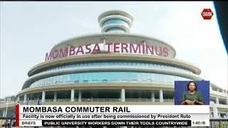 Mombasa commuter rail now officially in use after being commissioned by President Ruto