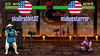 FT5 @mk2: skullrabbit92 (US) vs midwesterror (US) [Mortal Kombat 2 Fightcade] Jan 27