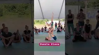 Acroyoga washing machine called Puzzle Piece with Nick at NW Acro Campout July 2025