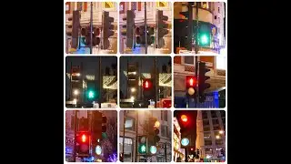 British Traffic Lights 84 (Old Classic)(Christmas)(Night)