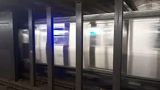 MTA NYC Subway: IND Fulton St Line: Ozone Park Bound Kawasaki R211A (A) Exp. Train skips Kingston Av