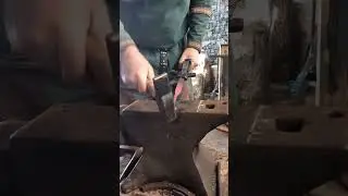 Making a mantle hanger! #blacksmith #iron #forge #windrose #dwarves #larper #gift #handmade #shorts