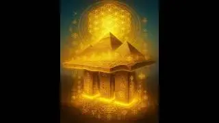 Golden Flying Pyramids