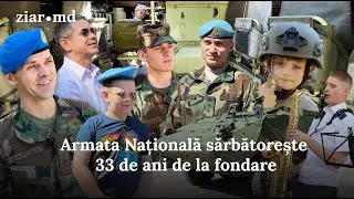 Expoziții de tehnică și echipamente militare. Armata Națională a sărbătorit 33 de ani de la fondare