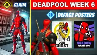 *NEW* DEADPOOL  CHALLANGES WEEK 6 OUT NOW!!! LIVE   (FORTNITE BATTLE ROYALE)