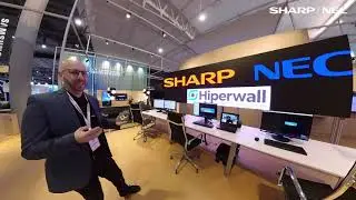 Sharp NEC ISE 2023 Hiperwall Booth Tour