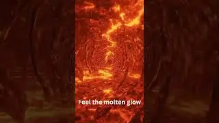 Lava Glass Fractal Tunnel 🔥 | Hypnotic Animation #Shorts #Fractals #FireArt #viral