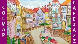 Colmar Medieval city cafe [74] Healing Art & Music
