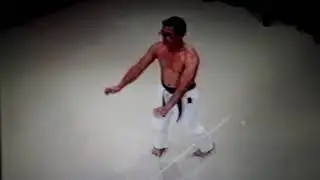 Sanchin enbusen, Arcenio Advincula performing the kata.