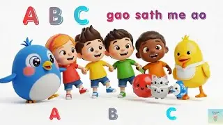 ABC Song with Pyari Chidiya | Baby Kids Rhymes Hindi Urdu | A B C Gao