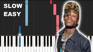 Lil Uzi Vert - Myron (SLOW EASY PIANO TUTORIAL)