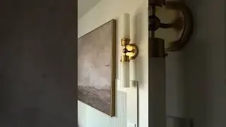 When Lighting Becomes Art ✨ | Modern Brass Sconce Inspiration