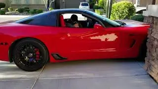 Supercharged Corvette C5 Cold Start with Cutouts, Forgestar Wheels and my 2 Year Old in It