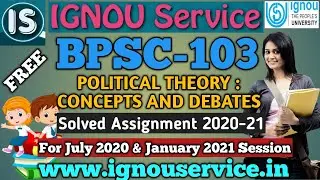 BPSC-103 Solved Assignment||English Medium||2020-21||For July 2020 & January 2021 Session