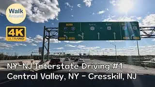 【4K60】 NJ-NY Interstate Driving: Woodbury Common Premium Outlets in Central Valley - Cresskill #1