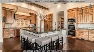 Priced at $2,794,950 - 10 DRIFTING SHADOW Way, Las Vegas, NV 89135