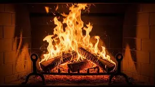 Fireplace ASMR 4 Hours 🔥 Bright Crackling Fire Sounds for Deep Sleep & Stress Relief