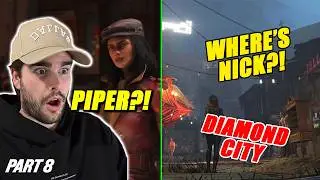 Fallout 4 First Playthrough Part 8: MEETING PIPER! Diamond City Secrets (WHERE'S NICK?!)