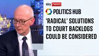 'Radical' solutions to court backlogs could be considered, minister confirms