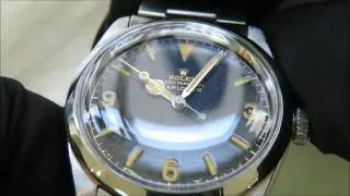 ロレックス　エクスプローラーＲｅｆ．１０１６ミニッツサークルギルトダイヤル１９６０年製