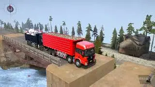 Spintires:  MudRunner Gameplay  - Truck Mod  Off-road Driving and Difficult Climb ep92