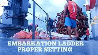 Embarkation Ladder Setting ready to release