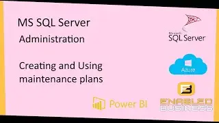 Working with Maintanence Plans in MS SQL Server