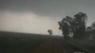 May 10, 2010 Wakita Tornado - Close Call (Dash camera) (OWLSP.com)