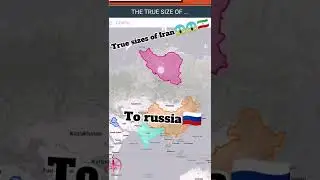 TRUE SIZE OF IRAN😱🤔🇮🇷👍👍👍#viral #trending #fyp #iran #size #countries #true