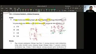 Latihan SPM Mr Ruel | Maths F5 . Math T5 | 1.2 Inverse Variation . Ubahan Songsang (1)