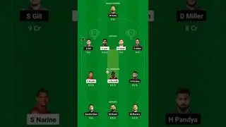 KOL vs GT Dream 11 Team Today