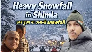 First snowfall in Ransaar valley shimla Himachal pardesh 