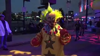 Killer Klowns from Outer Space SCARE ZONE at Universal Orlando Halloween Horror Nights
