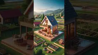Mini Farmhouse Design | Budget-Friendly Luxury Home with Pool & Garden #minifarmhouse  #shorts