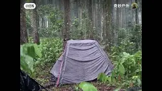 Solo Camping In Heavy Rain | Extreme weather Camping