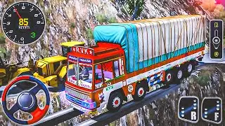 Extreme Hill Road Truck Driving | Narrow Bridge Challenge  - Android Gameplay
