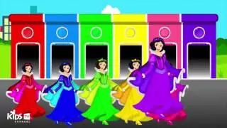 Snow White Disney Colors For Kids To Learn  Kinder Surprise Eggs  Video for Kids