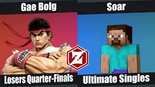 Project PawZ Losers Quarters - Gae Bolg (Ryu) vs. Soar (Steve) Smash Ultimate - SSBU