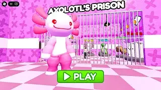 Axolotl's prison run (Obby) - Gameplay walkthrough