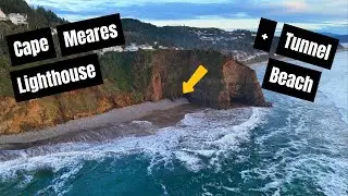 Visit The Cape Meares Lighthouse and Oceansides Tunnel Beach | Oregon Coast Vlog