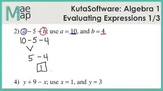 KutaSoftware: Algebra 1- Evaluating Expressions Part 1