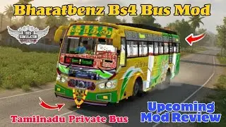 🤩🥳 NEW BHARATBENZ TN PRIVATE BUS MOD FOR BUSSID RELIESD SOON #newbusmod #bharatbenz #privatebusmod