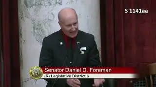 Sen. Dan Foreman debates in favor of S1141