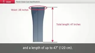 Pants crease care specifications LG Styler
