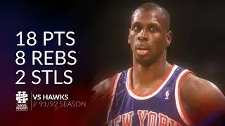 Xavier McDaniel 18 pts 8 rebs 2 stls vs Hawks 91/92 season